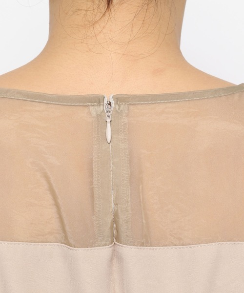 mysty woman（ミスティウーマン）の「シアーショルダーサロペ　120668（つなぎ/オールインワン・レディース・ブラック/ライトベージュ・FREE）」の16枚目の写真