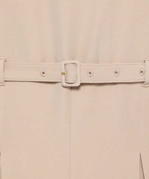 mysty woman（ミスティウーマン）の「シアーショルダーサロペ　120668（つなぎ/オールインワン・レディース・ブラック/ライトベージュ・FREE）」の9枚目の写真