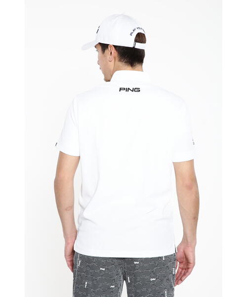 PING メンズ ポロシャツ ホワイト M