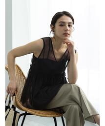 Te chichi | チュールマルチギャザーチュニックベスト(シャツ/ブラウス)