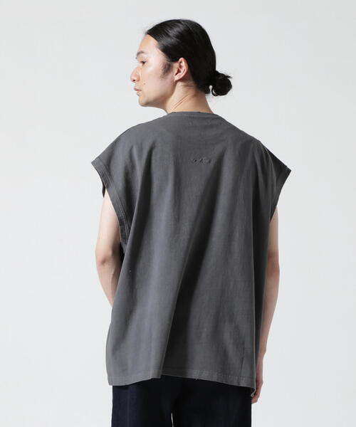 DANKE SCHON（ダンケシェーン）の「【WEB&DEPOT限定】DankeSchon/ダンケシェーン/活性染ポケットノースリーブ（タンクトップ・レディース・ベージュ/ブラック・L/M）」の13枚目の写真