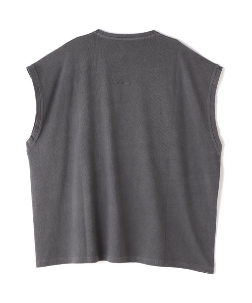 DANKE SCHON（ダンケシェーン）の「【WEB&DEPOT限定】DankeSchon/ダンケシェーン/活性染ポケットノースリーブ（タンクトップ・レディース・ベージュ/ブラック・L/M）」の3枚目の写真