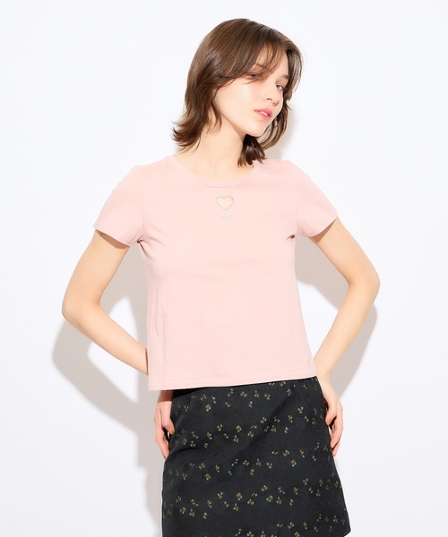 DEICY(デイシー)の「ハートカットアウトTシャツ(Tシャツ/カットソー・レディース・ピンク/ベージュ/オフホワイト・FREE)」の11枚目の写真