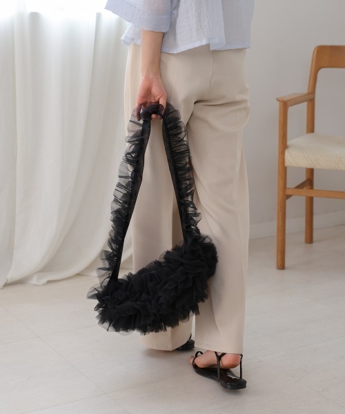 フリルボディバッグ フリルのボディバック ボディバッグ・ウエストポーチ mino 通販