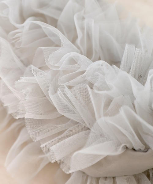 Bab（バブ）の「オーガンジーチュールフリルボディーバッグ（ボディバッグ/ウエストポーチ・レディース・ライトグレー/アイボリー/ブラック・FREE）」の11枚目の写真