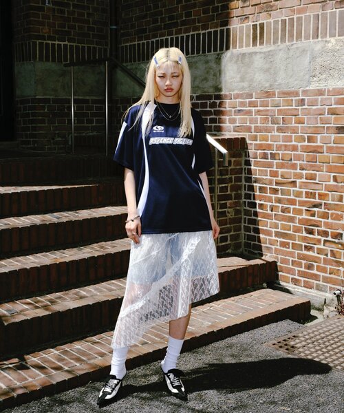 WHO'S WHO gallery(フーズフーギャラリー)の「【SLOPPY/スロッピー】ユニフォームトップス(Tシャツ/カットソー・レディース・ブラック/ネイビー/オフホワイト・FREE)」の22枚目の写真