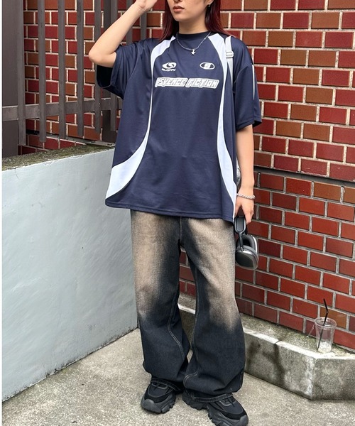 WHO'S WHO gallery(フーズフーギャラリー)の「【SLOPPY/スロッピー】ユニフォームトップス(Tシャツ/カットソー・レディース・ブラック/ネイビー/オフホワイト・FREE)」の11枚目の写真