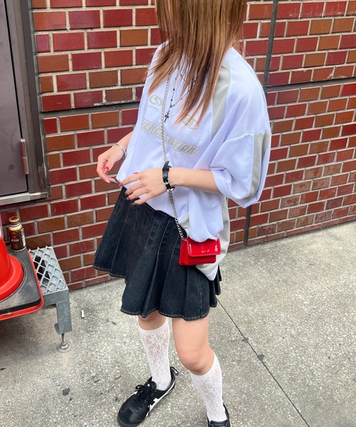 WHO'S WHO gallery(フーズフーギャラリー)の「【SLOPPY/スロッピー】ユニフォームトップス(Tシャツ/カットソー・レディース・ブラック/ネイビー/オフホワイト・FREE)」の12枚目の写真