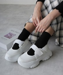 DEMETER（デメテル）の「軽量 厚底 ボリュームソール ベルクロストラップ スニーカーサンダル（サンダル）」