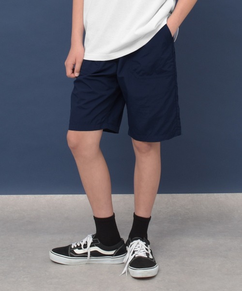 GLAZOS(グラソス)の「【撥水】ナイロンワッシャー・ベイカーハーフパンツ(その他パンツ・キッズ・カーキ/ベージュ/ネイビー/グレー/オレンジ/イエロー・150cm/140cm/160cm/170cm)」の4枚目の写真