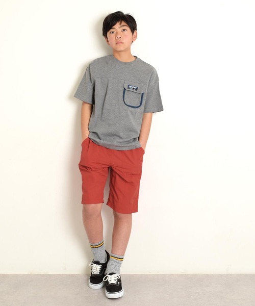 GLAZOS(グラソス)の「【撥水】ナイロンワッシャー・ベイカーハーフパンツ(その他パンツ・キッズ・カーキ/ベージュ/ネイビー/グレー/オレンジ/イエロー・150cm/140cm/160cm/170cm)」の13枚目の写真
