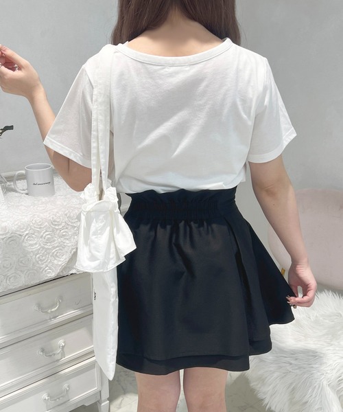 apres jour(アプレジュール)の「French girly collection イロイロプリントTシャツ【ZOZOTOWN限定アイテム】(Tシャツ/カットソー・レディース・オフホワイト/ライトピンク・X-LARGE/フリー)」の6枚目の写真