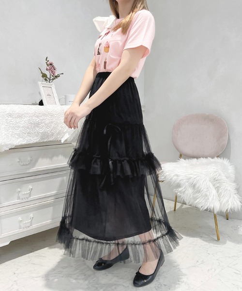 apres jour(アプレジュール)の「French girly collection イロイロプリントTシャツ【ZOZOTOWN限定アイテム】(Tシャツ/カットソー・レディース・オフホワイト/ライトピンク・X-LARGE/フリー)」の16枚目の写真