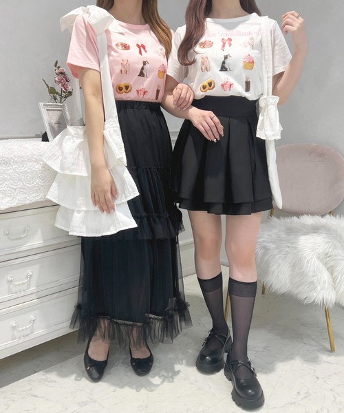 apres jour(アプレジュール)の「French girly collection イロイロプリントTシャツ【ZOZOTOWN限定アイテム】(Tシャツ/カットソー・レディース・オフホワイト/ライトピンク・X-LARGE/フリー)」の18枚目の写真