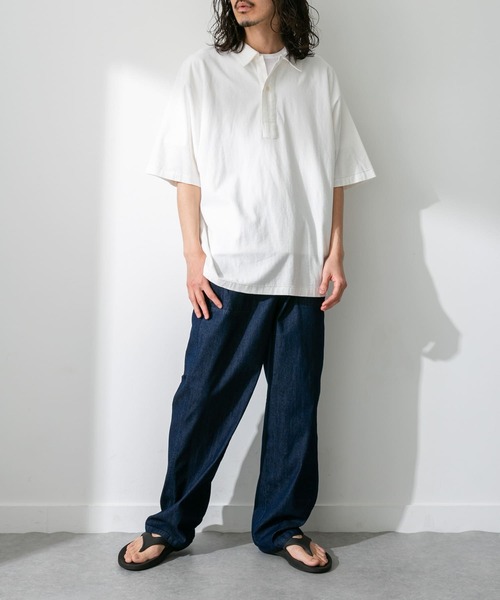 ARMY TWILL（アーミーツイル）の「ARMY TWILL　Back Jersey Pullover Shirts（ポロシャツ・メンズ・ブルー/ホワイト/カーキ・MEDIUM/LARGE）」の4枚目の写真