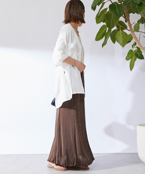 un dix cors（アンディコール）の「シャイニーイージースカート（スカート・レディース・ブラック/ブラウン/ピンク・FREE）」の22枚目の写真