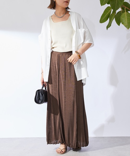 un dix cors（アンディコール）の「シャイニーイージースカート（スカート・レディース・ブラック/ブラウン/ピンク・FREE）」の21枚目の写真