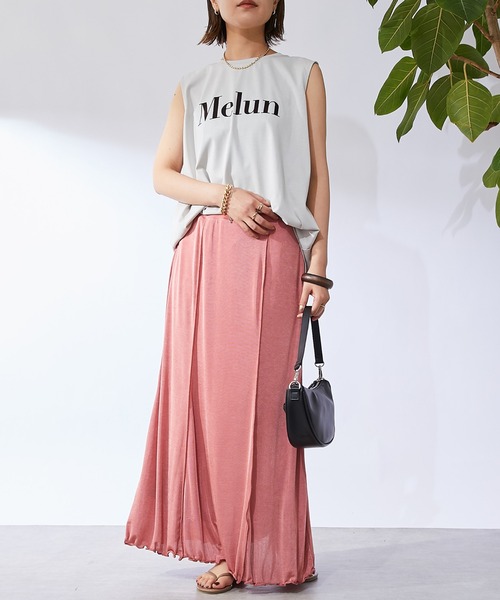 un dix cors（アンディコール）の「シャイニーイージースカート（スカート・レディース・ブラック/ブラウン/ピンク・FREE）」の12枚目の写真