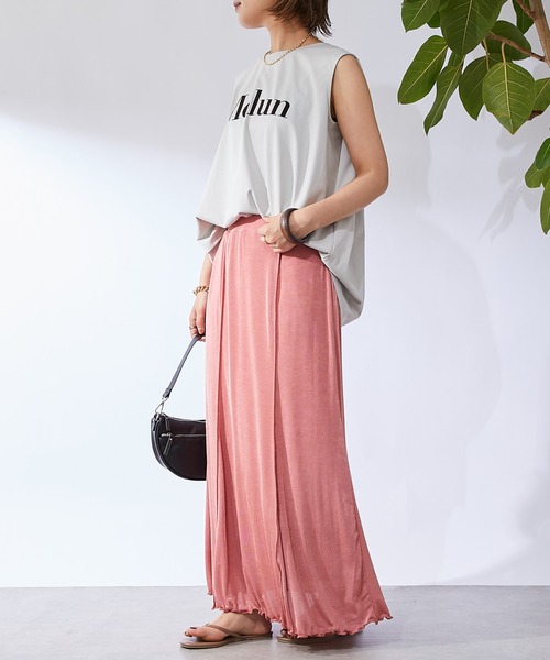 un dix cors（アンディコール）の「シャイニーイージースカート（スカート・レディース・ブラック/ブラウン/ピンク・FREE）」の13枚目の写真