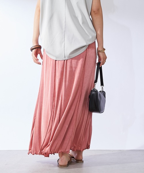 un dix cors（アンディコール）の「シャイニーイージースカート（スカート・レディース・ブラック/ブラウン/ピンク・FREE）」の10枚目の写真