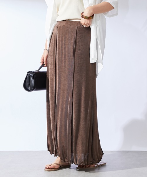 un dix cors（アンディコール）の「シャイニーイージースカート（スカート・レディース・ブラック/ブラウン/ピンク・FREE）」の20枚目の写真