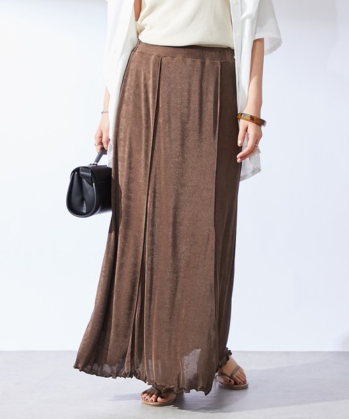 un dix cors（アンディコール）の「シャイニーイージースカート（スカート・レディース・ブラック/ブラウン/ピンク・FREE）」の16枚目の写真