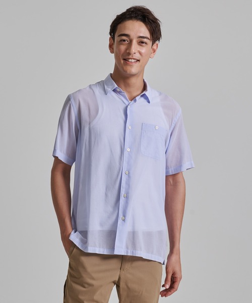 Eddie Bauer(エディーバウアー)の「ボイル 半袖シャツ(シャツ/ブラウス・メンズ・ダークネイビー/ホワイト/サファリグリーン/ブルー・L/XL/S/XXL/M)」の16枚目の写真