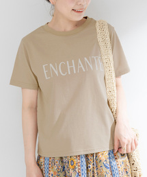 フロッキープリントTシャツ