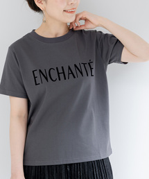 フロッキープリントTシャツ