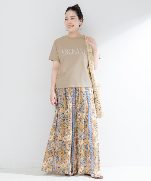 B.C STOCK(ベーセーストック)の「フロッキープリントTシャツ(Tシャツ/カットソー・レディース・ブラック系その他/ベージュ/ホワイト・FREE)」の18枚目の写真