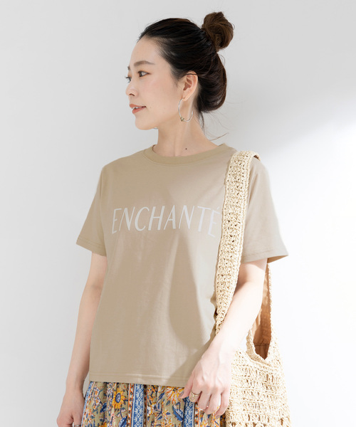B.C STOCK(ベーセーストック)の「フロッキープリントTシャツ(Tシャツ/カットソー・レディース・ブラック系その他/ベージュ/ホワイト・FREE)」の21枚目の写真