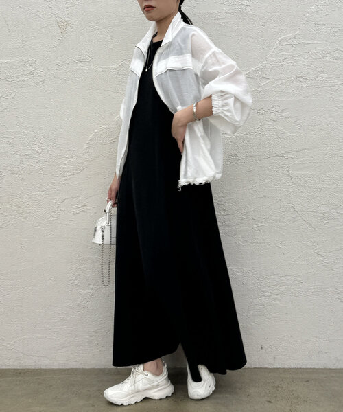 ラスト！　Loungedress スタンドカラーシアーブルゾン　ラウンジドレス ラスト！ Loungedress スタンドカラーシアーブルゾン ラウンジドレス