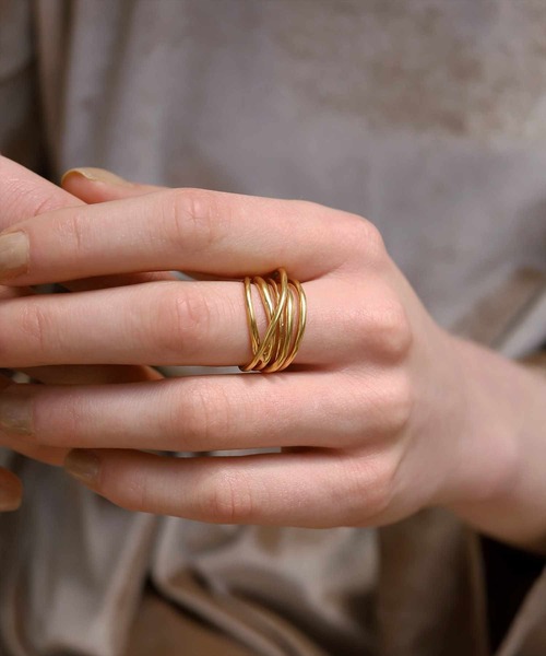 TEN.（テン）の「18KGP ビロウリング（リング・レディース・ゴールド・#9/#13/#15/#11）」の6枚目の写真