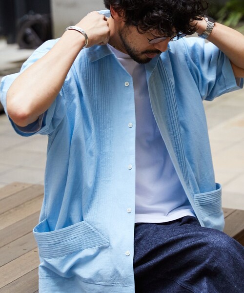 【セール】FREAK’S STORE/フリークスストア インド製 リラックスフィット キューバシャツ ショートスリーブ（シャツ/ブラウス）｜FREAK'S STORE（フリークスストア）