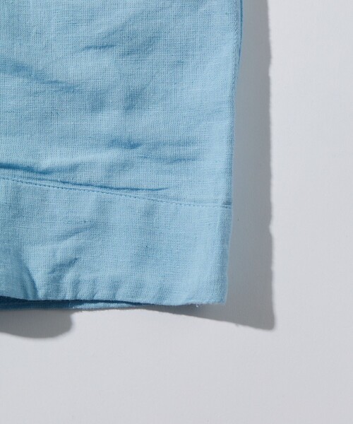 FREAK'S STORE（フリークスストア）の「FREAK’S STORE/フリークスストア インド製　リラックスフィット キューバシャツ ショートスリーブ（シャツ/ブラウス・メンズ・ホワイト/サックスブルー/ブラック・MEDIUM/LARGE）」の9枚目の写真