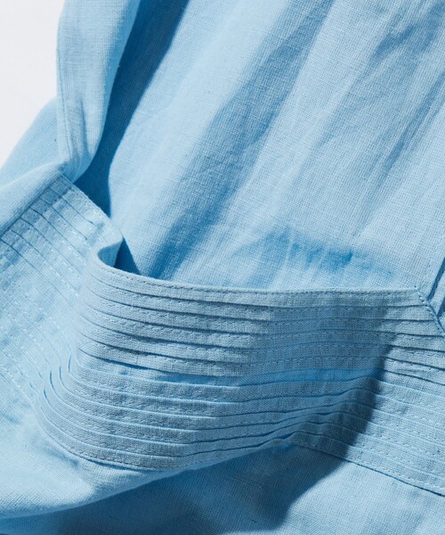 FREAK'S STORE（フリークスストア）の「FREAK’S STORE/フリークスストア インド製　リラックスフィット キューバシャツ ショートスリーブ（シャツ/ブラウス・メンズ・ホワイト/サックスブルー/ブラック・MEDIUM/LARGE）」の10枚目の写真