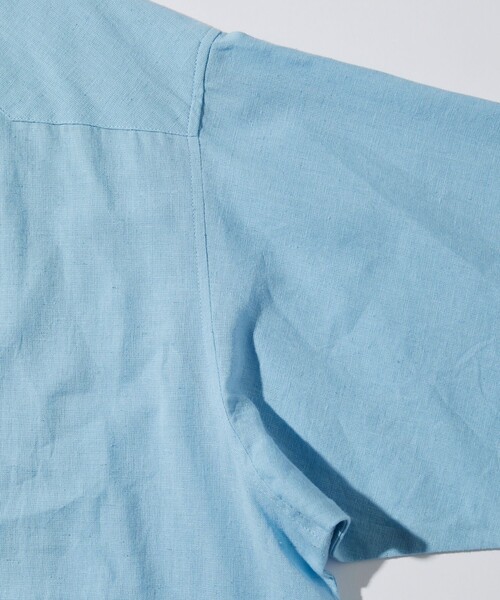 FREAK'S STORE（フリークスストア）の「FREAK’S STORE/フリークスストア インド製　リラックスフィット キューバシャツ ショートスリーブ（シャツ/ブラウス・メンズ・ホワイト/サックスブルー/ブラック・MEDIUM/LARGE）」の11枚目の写真