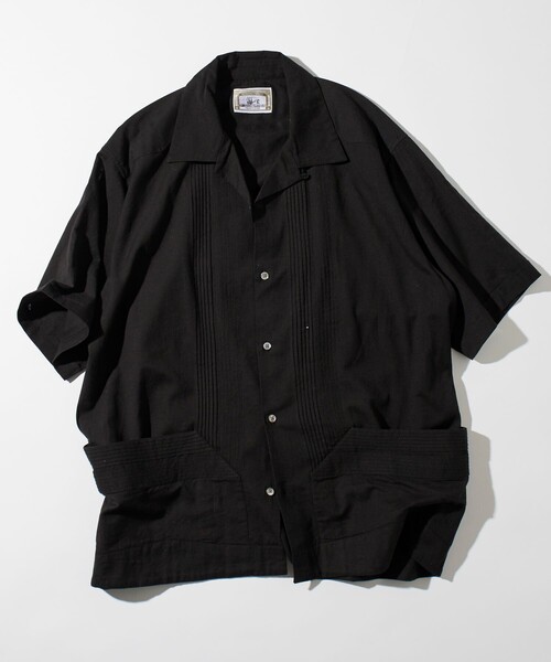 FREAK'S STORE（フリークスストア）の「FREAK’S STORE/フリークスストア インド製　リラックスフィット キューバシャツ ショートスリーブ（シャツ/ブラウス・メンズ・ホワイト/サックスブルー/ブラック・MEDIUM/LARGE）」の16枚目の写真