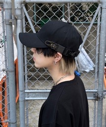 Chikashitsu + | ストリートファッション Chikashitsu + チカシツプラス side belt design cap サイドベルト デザインキャップ ボールキャップ 帽子 テック系ファッション 韓国ファッション 韓国ストリート(キャップ)