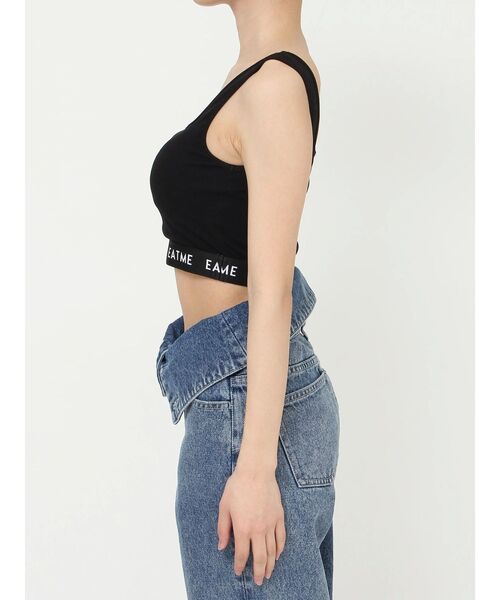 EATME（イートミー）の「ヘムロゴブラTOP（タンクトップ・レディース・ベージュ/ブラック・FREE）」の11枚目の写真