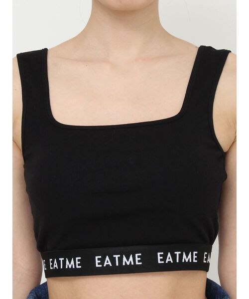 EATME（イートミー）の「ヘムロゴブラTOP（タンクトップ・レディース・ベージュ/ブラック・FREE）」の13枚目の写真