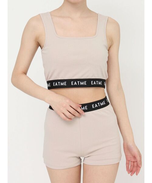 EATME（イートミー）の「ヘムロゴブラTOP（タンクトップ・レディース・ベージュ/ブラック・FREE）」の22枚目の写真