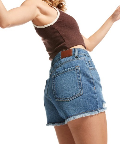 SサイズROXY デニムジャケットと赤いパンツセット ROXY ジーンズ デニム デニムパンツ NEW SWELL DENIM SHOR