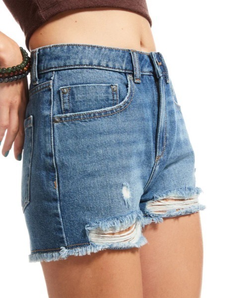 ROXY（ロキシー）の「NEW SWELL DENIM SHOR/ロキシーデニムショートパンツ（デニムパンツ・レディース・ブルー・27inch/26inch/25inch/24inch）」の8枚目の写真