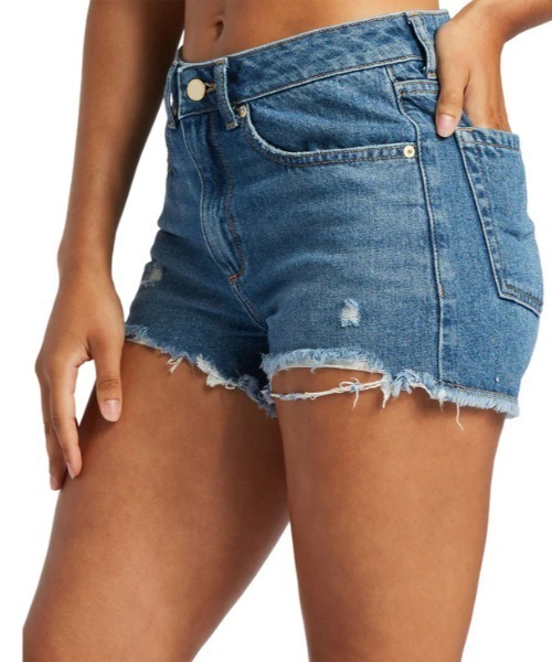 ROXY（ロキシー）の「NEW SWELL DENIM SHOR/ロキシーデニムショートパンツ（デニムパンツ・レディース・ブルー・27inch/26inch/25inch/24inch）」の9枚目の写真
