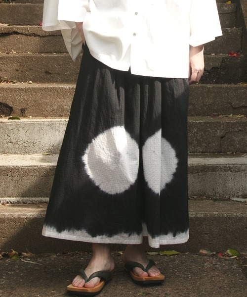 カヤ(カヤ)の「【カヤ】爽涼メンズワイドパンツ(その他パンツ・メンズ・ブラック/ネイビー/ダークグレー/ダークネイビー・FREE)」の3枚目の写真