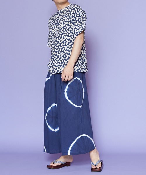 カヤ(カヤ)の「【カヤ】爽涼メンズワイドパンツ(その他パンツ・メンズ・ブラック/ネイビー/ダークグレー/ダークネイビー・FREE)」の7枚目の写真