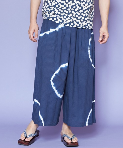 カヤ(カヤ)の「【カヤ】爽涼メンズワイドパンツ(その他パンツ・メンズ・ブラック/ネイビー/ダークグレー/ダークネイビー・FREE)」の8枚目の写真