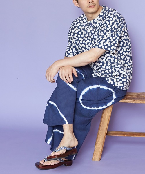 カヤ(カヤ)の「【カヤ】爽涼メンズワイドパンツ(その他パンツ・メンズ・ブラック/ネイビー/ダークグレー/ダークネイビー・FREE)」の12枚目の写真