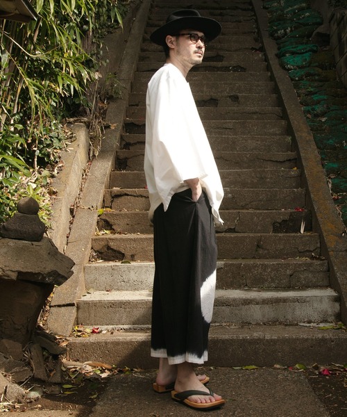 カヤ(カヤ)の「【カヤ】爽涼メンズワイドパンツ(その他パンツ・メンズ・ブラック/ネイビー/ダークグレー/ダークネイビー・FREE)」の19枚目の写真